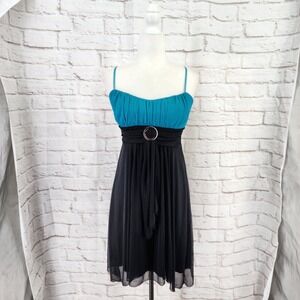 Vintage Y2K Babydoll Dress Medium Fairy Grunge Whimsigoth Mini Cocktail HOCO